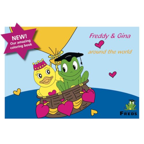 Fred & Gina colouring book